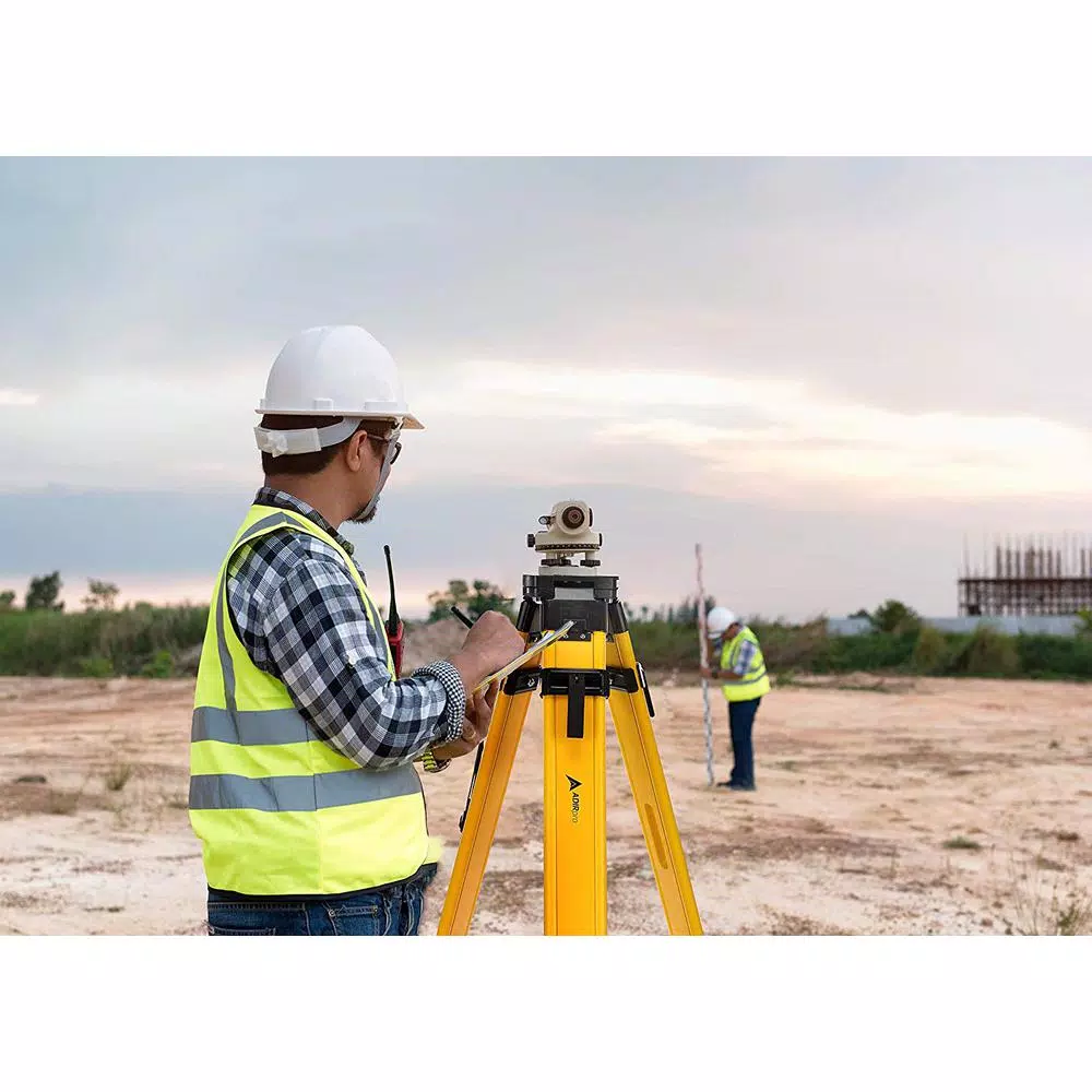 AdirPro Heavy Duty Wood and Fiberglass Quick Clamp Construction Tripod