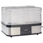LEM 5-Tray Clear and Black Food Dehydrator with Digital Timer and Auto Shut-Off thumbnail 1