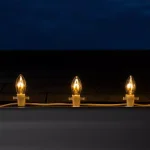 Wintergreen Lighting FlexFilament C9 LED Shatterproof Warm White Vintage Edison Replacement Bulbs (5-Pack) thumbnail 5