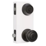 Kwikset Cove Venetian Bronze Exterior Entry Door Knob and Single Cylinder Deadbolt Combo Pack thumbnail 4
