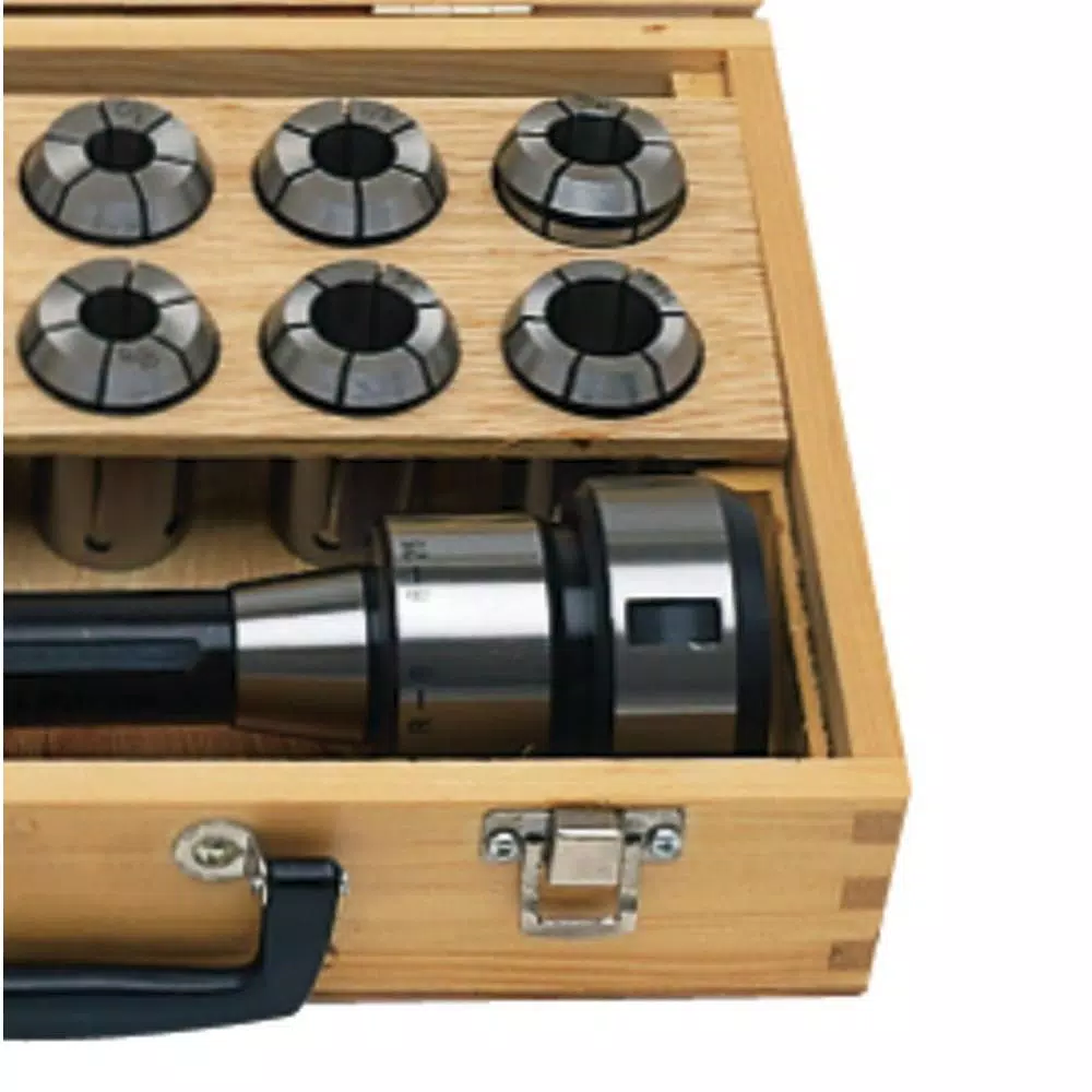JET CCS-1 R-8 Mill Chuck and Collet Set, 17-Piece Precision Kit