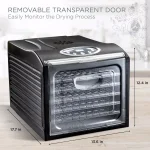 Ivation 6-Tray Digital Food Dehydrator, 480W Countertop Drying Machine with Temperature & Timer Controls thumbnail 5