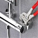 KNIPEX 10 in. Pliers Wrench with Smooth Parallel Jaws and Ratcheting Action thumbnail 4