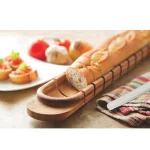 Ironwood Gourmet Acacia Wood Baguette Miter Bread Cutting Board thumbnail 4