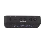 Jensen JCR-229 Digital FM Clock Radio with Dual Alarms and USB Charging Port, Black thumbnail 3