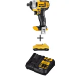 DEWALT 20V MAX Cordless 1/4 in. Impact Driver Kit with 4.0 Ah Battery and Charger thumbnail 1