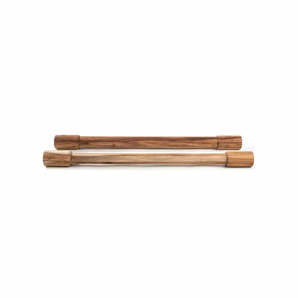 Ironwood Gourmet Acacia Wood Rolling Pins, Set of 2, 24-inch Fixed Handle