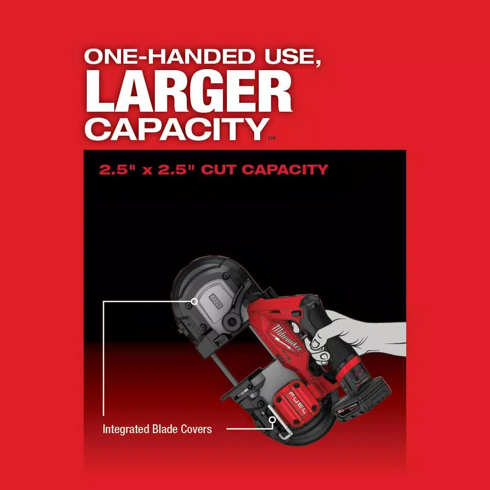 Milwaukee M12 FUEL 12V Cordless Sub-Compact Band Saw Kit with 4.0 Ah Battery and Charger