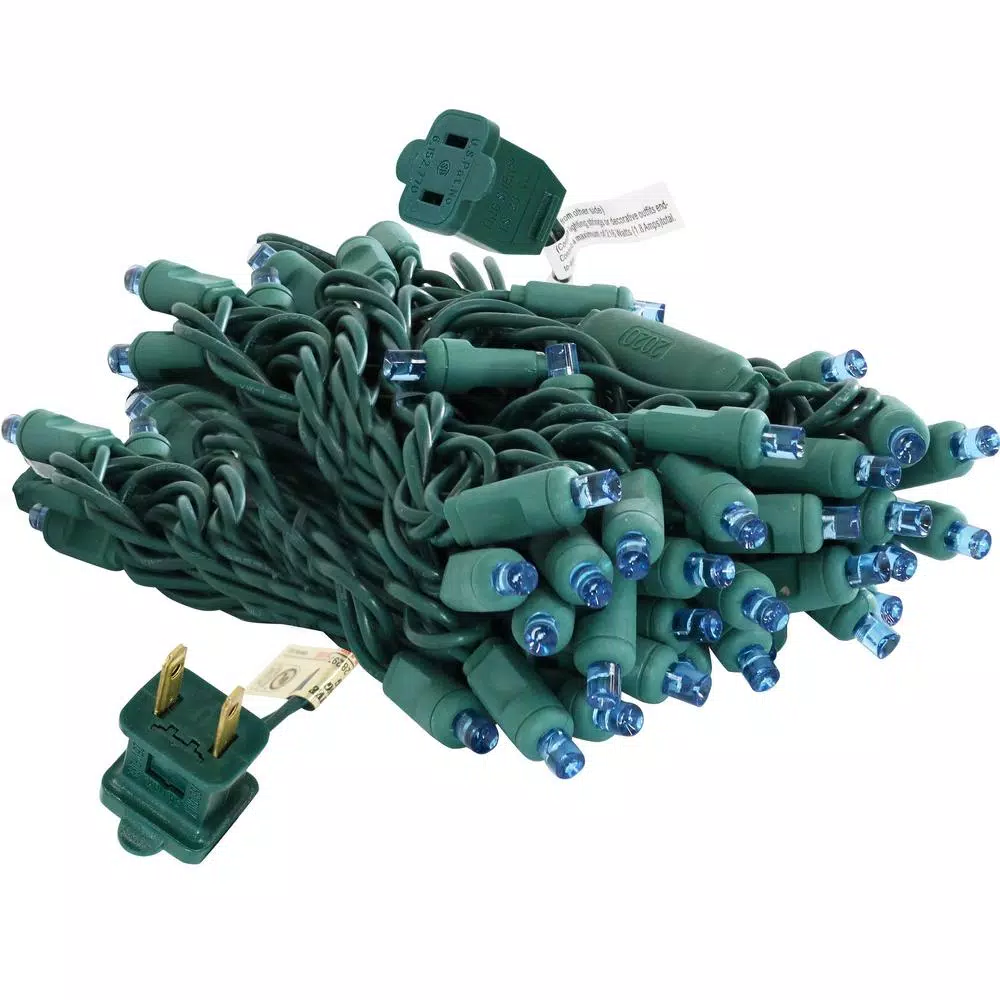 Sunnydaze Decor 22 ft. Blue LED Angle String Lights, 70 Count, Indoor/Outdoor Multi-Seasonal Decor