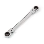 TEKTON 7/16 in. x 1/2 in. Flex-Head Ratcheting Box End Wrench thumbnail 1