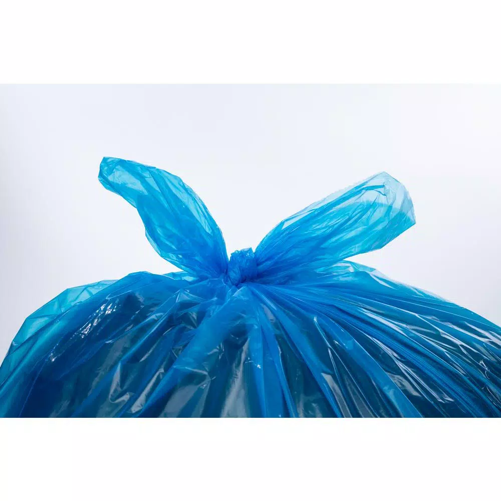 Unbranded 45 Gallon Blue Recycling Trash Bags, 0.95 Mil Thickness, 100-Count