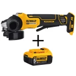 DEWALT 20V MAX XR 4-1/2 in. Brushless Cordless Angle Grinder with 5.0 Ah Battery thumbnail 1