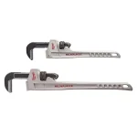 Milwaukee 2-Piece Aluminum Pipe Wrench Set, 14 in. and 24 in. thumbnail 1