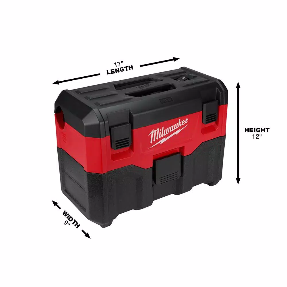 Milwaukee M18 18V Lithium-Ion 2 Gal. Cordless Wet/Dry Vacuum (Tool-Only)