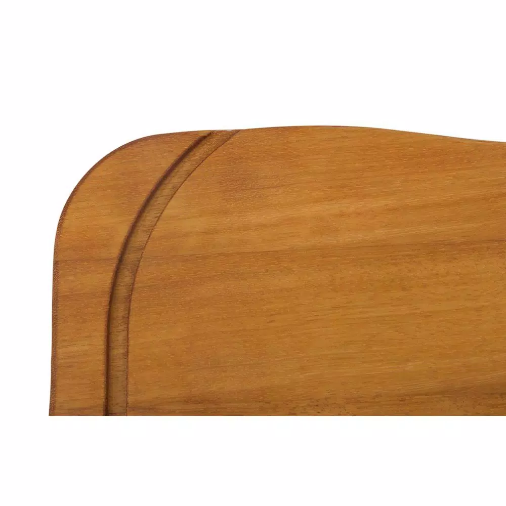 ALFI BRAND Iroko Wood Cutting Board - Large Rectangular Butcher Block for Kitchen & Serving