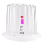 Unbranded Snips 28 cm White Cake Holder and Carrier with Protective Cover thumbnail 2