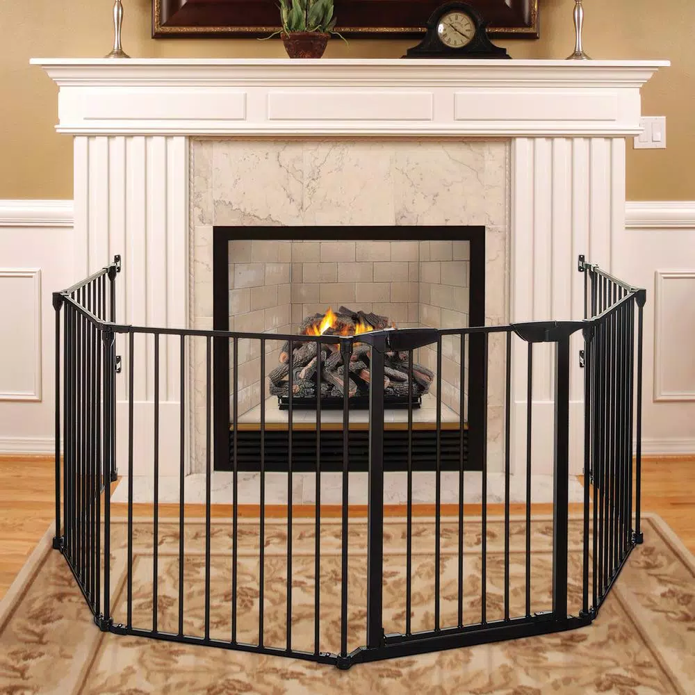Dreambaby Mayfair Converta 3-in-1 Playpen and 6-Panel Multi-Purpose Gate, Black