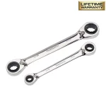 Husky 4-Piece Quad Drive Reversible Ratcheting Wrench Set, SAE/Metric thumbnail 2