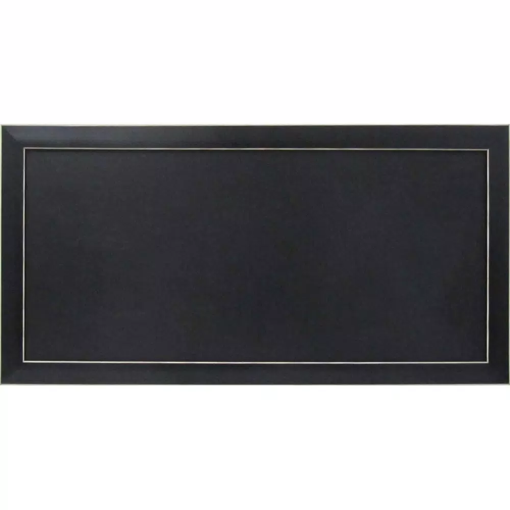 DesignOvation Wyeth Framed Magnetic Chalkboard Memo Board, 13 x 26 in.