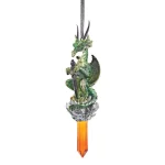 Design Toscano Cicles the Gothic Dragon Collectible Holiday Ornament, 6.25 in. thumbnail 1