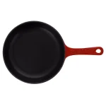Chasseur 8 in. Red Enameled Cast Iron Frying Pan thumbnail 1