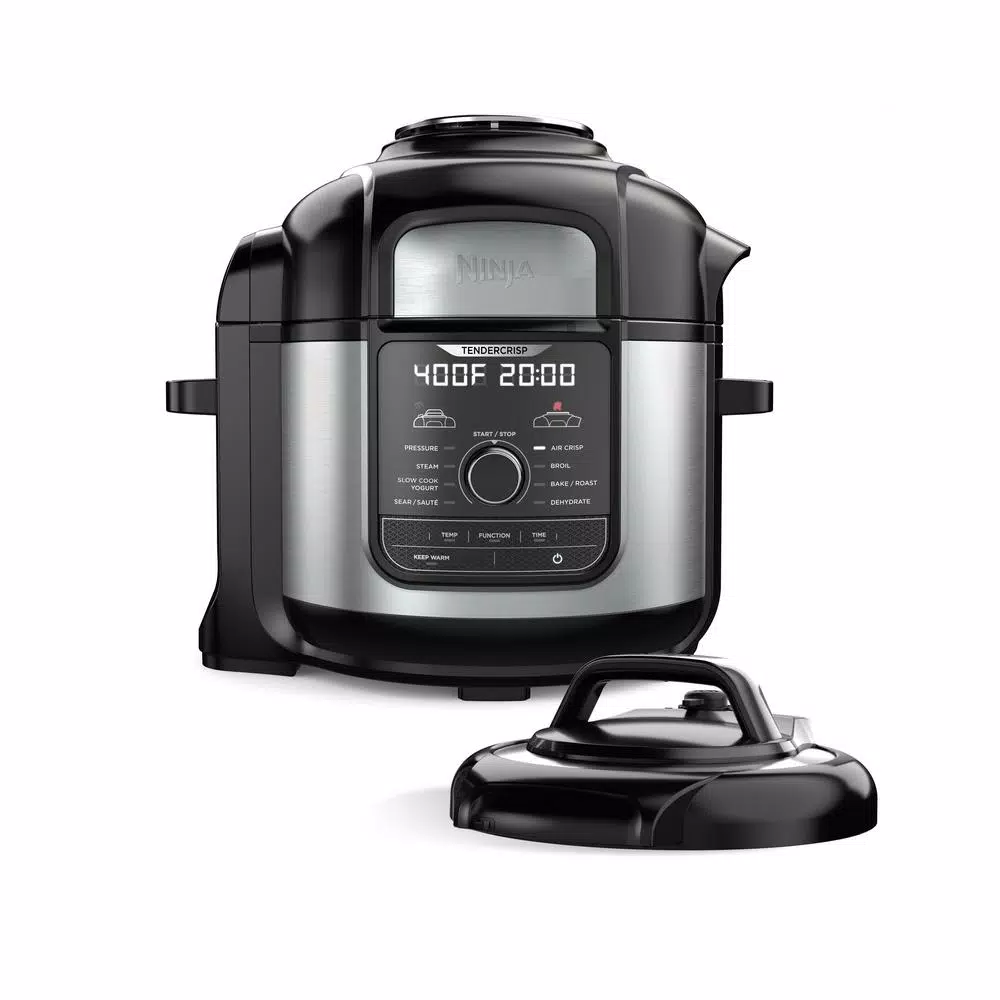 Ninja Foodi Deluxe 8 Qt. Stainless Steel Pressure Cooker and Air Fryer