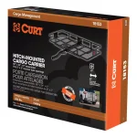 CURT 60" x 24" Black Steel Basket Cargo Carrier with 2" Folding Shank, 500 lbs. Capacity thumbnail 13