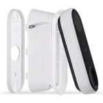 Wasserstein Adjustable Vertical Wall Mount Kit for Google Nest Hello Video Doorbell, White thumbnail 6