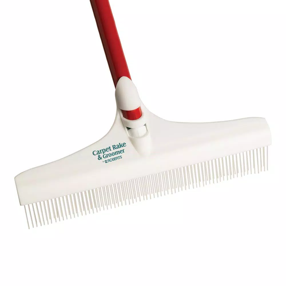 ROBERTS 12 in. Carpet Rake and Groomer with 51 in. Handle