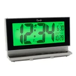 Equity by La Crosse Large 2 in. LCD Digital Alarm Table Clock with Night Vision Technology - Silver thumbnail 4
