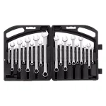 Stanley 20-Piece Satin Combination Wrench Set, Chrome Vanadium Steel thumbnail 1