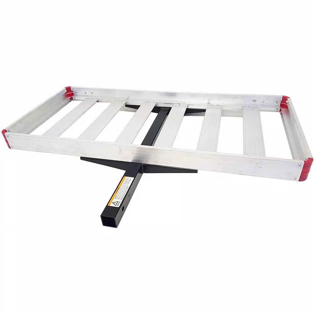 MaxxHaul 70422 Aluminum High Mount Compact Cargo Carrier for 2 in. Hitch Receiver, 500 lb. Capacity