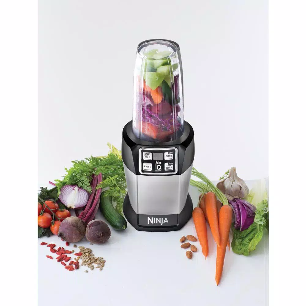 NINJA Nutri Ninja Auto-iQ Single Serve Blender, 1000W, 24 oz. Black