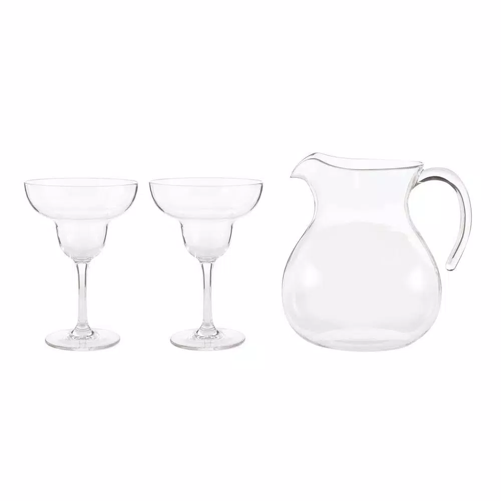 Libbey Indoors Out 7-Piece Tritan Margarita Entertaining Set with 96oz Pitcher and 6 Glasses