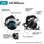Makita 18V LXT Sub-Compact Brushless 6-1/2 in. Cordless Circular Saw (Tool Only) thumbnail 2