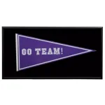 Pinnacle Pennant Display Case Shadow Box Frame - 16.6 x 31.6 in. Black Sports Memorabilia Frame thumbnail 2