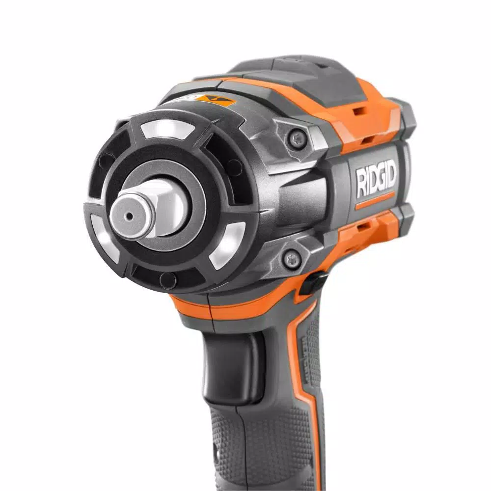 RIDGID 18V OCTANE Brushless 1/2 in. Impact Wrench and LED Mat Light Kit, Tool Only