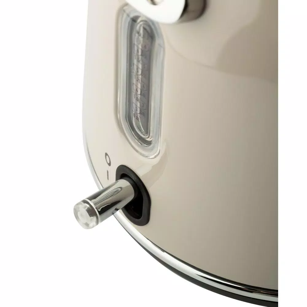 Haden Dorset 1.7L Electric Kettle, 7-Cup Stainless Steel with Auto Shut-Off, Putty Beige