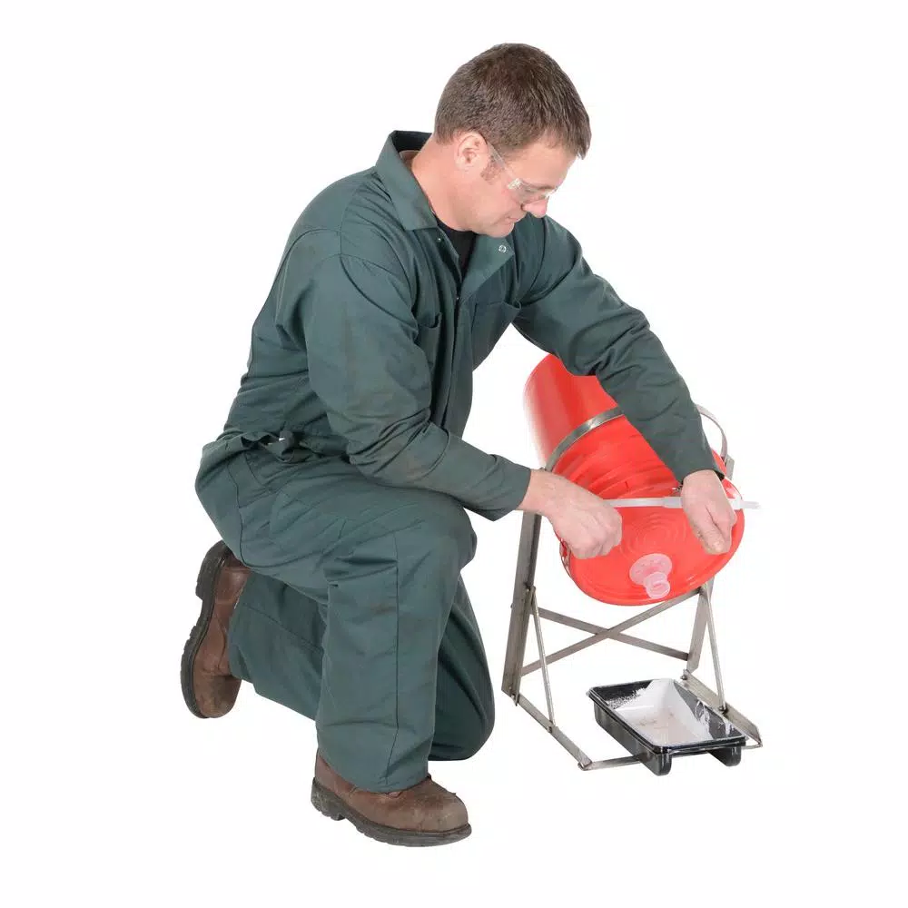 Vestil Stainless Steel Manual Pail Tipper for 5 Gallon Plastic or Steel Pails, 70 lb Capacity