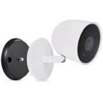Wasserstein Magnetic Wall Mount for Google Nest Cam IQ Indoor - Dual Screw & Magnet Installation, Black thumbnail 3