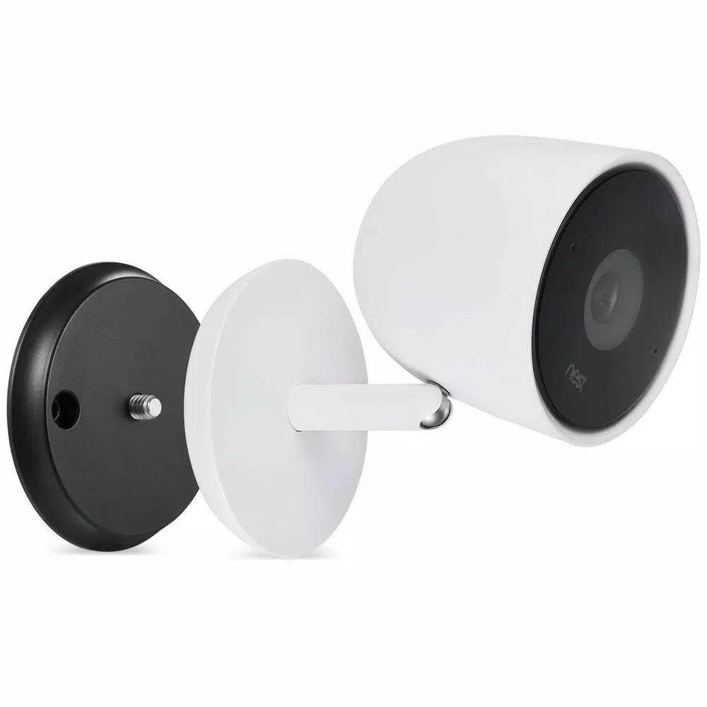Wasserstein Magnetic Wall Mount for Google Nest Cam IQ Indoor - Dual Screw & Magnet Installation, Black