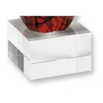 Badash Crystal Monet Murano Style Art Glass Swirl Abstract Centerpiece on Crystal Base, 12 in. thumbnail 2