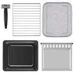 Boyel Living 19 Qt. Air Fryer Toaster Oven with Air Fry, Roast, Toast, Broil, Bake Functions - Sandy Grey thumbnail 3