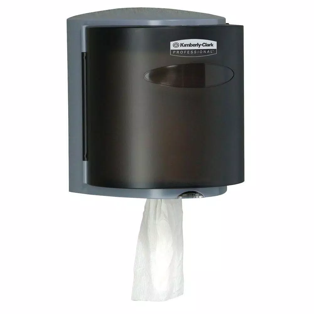 Kimberly-Clark PROFESSIONAL Center Pull Towel Dispenser, Gray, 11.9 x 10.4 x 9.4 in.