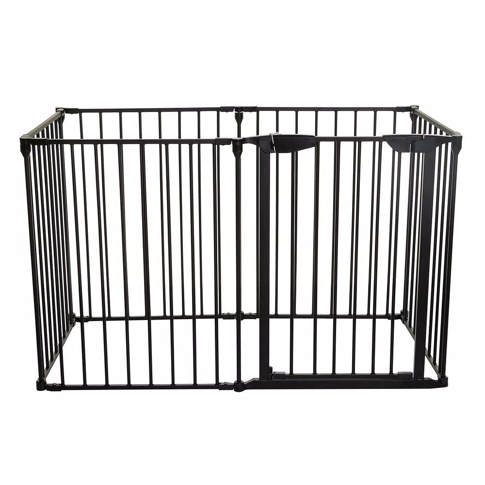 Dreambaby Mayfair Converta 3-in-1 Playpen and 6-Panel Multi-Purpose Gate, Black