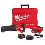 Milwaukee M18 FUEL 18V Brushless Reciprocating Saw Kit w/ Two 5.0 Ah Batteries, Charger & Hard Case thumbnail 1
