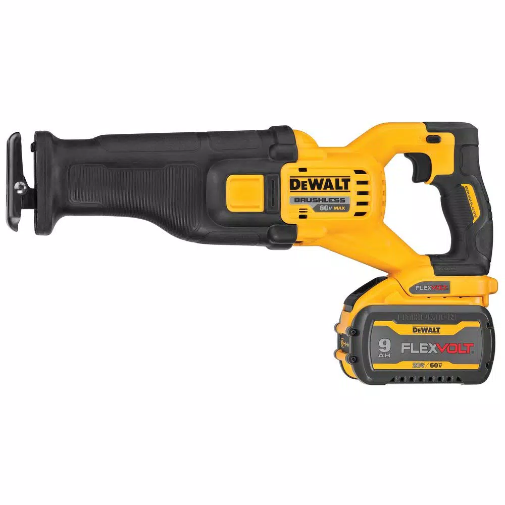 DEWALT FLEXVOLT 60V MAX Cordless Brushless Reciprocating Saw & 6-1/2 in. Circular Saw Combo Kit with (2) 9.0 Ah Batteries