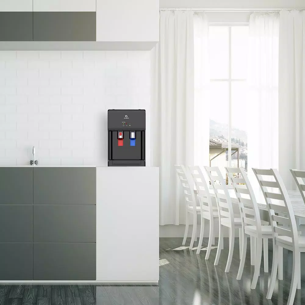 Avalon Bottleless Countertop Water Cooler Dispenser, Hot & Cold, Self-Cleaning, Black
