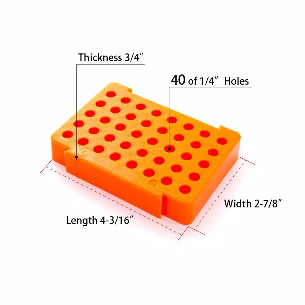 POWERTEC Router Bit Storage Tray for 40 1/4 in. Shank Bits