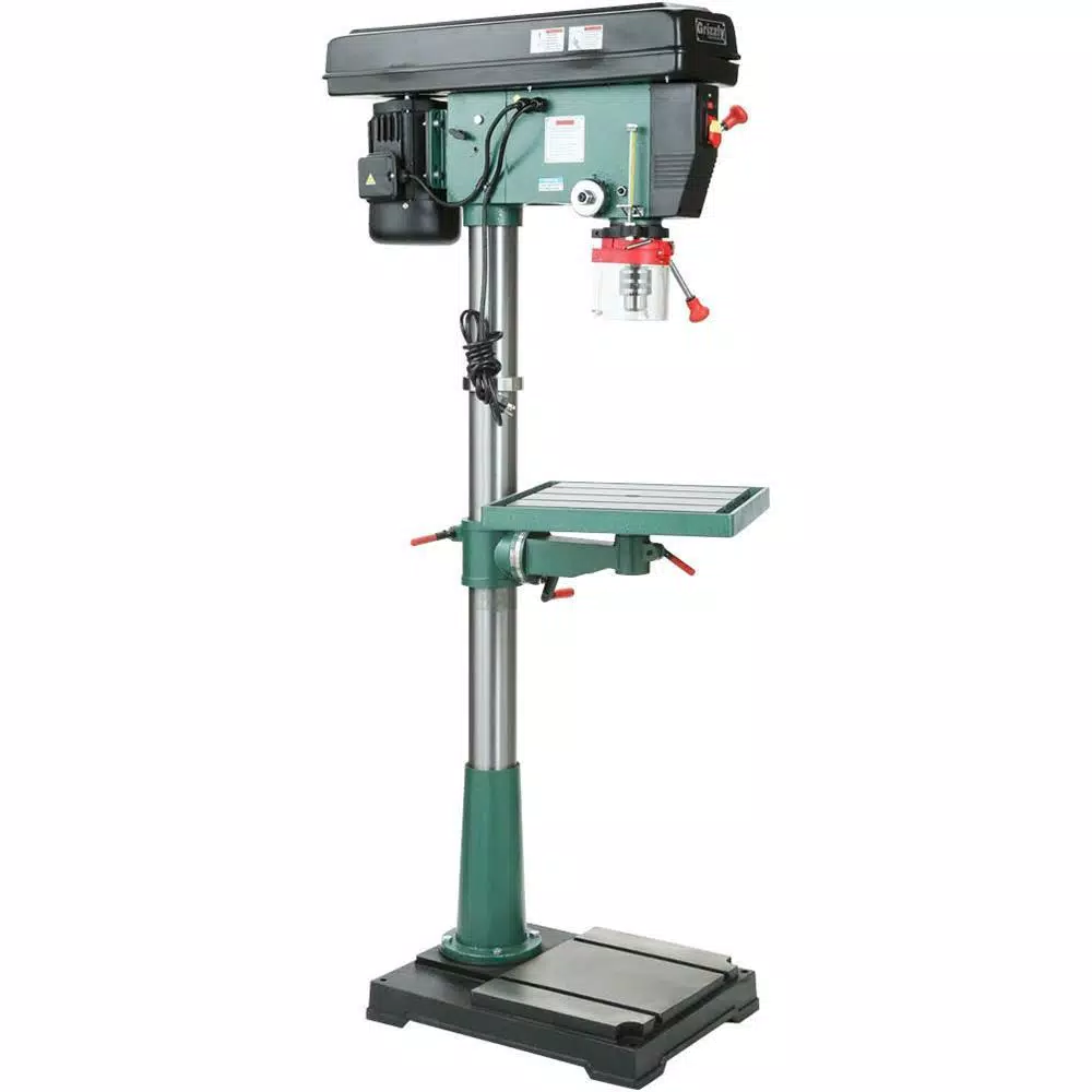 Grizzly Industrial 20 in. 12-Speed Floor Drill Press with 1-1/2 HP Motor and MT #4 Spindle Taper